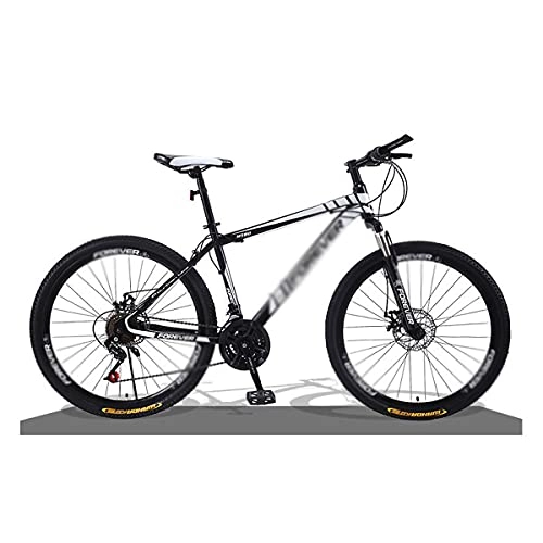 Mountain Bike : Mountain Bike Mountain Bike 21 Speed Steel Frame 26 Inches 3-Spoke Wheels Dual Suspension Bike With Lockable And Thick Front Fork For Adults Mens Womens(Size:21 Speed, Color:Black)
