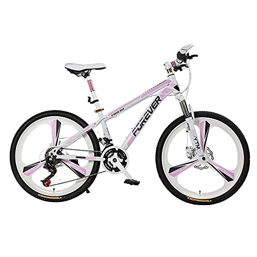 Mountain Bike : Mountain Bike, Road Bike, 24 / 26 inch Wheels, 27-Speed, Aluminum Alloy Frame, Double Disc Brakes and Shock-Absorbing Bikes, for Adults / A / 170cm