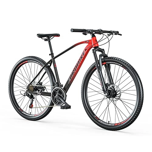 Mountain Bike : Mountain Bike, X3 29inch Mountain Bicycle, 21Speed Mountain Bike, Dual Disc Brake Mens Mountain Bicycle (X3-EU red)