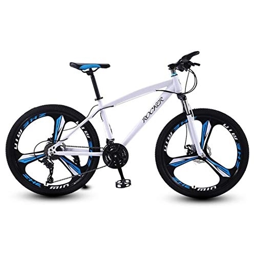 Mountain Bike : Mountain Bike Youth Adult Mens Womens Bicycle MTB Mountain Bike, Carbon Steel Frame, 26 Inch Unisex Hardtail Mountain Bicycle, Dual Disc Brake And Front Suspension Mountain Bike for Women Men Adults