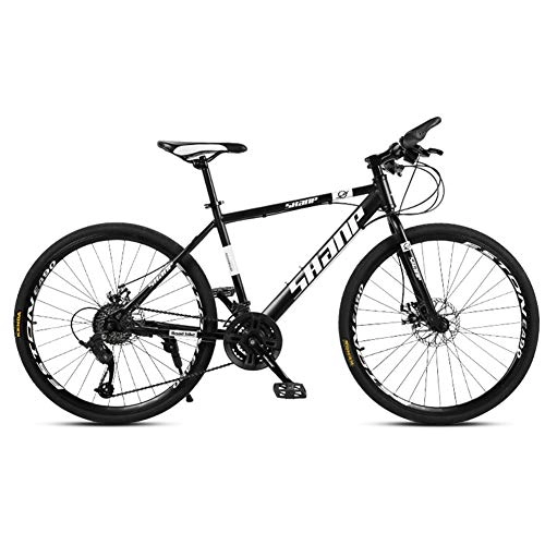 Mountain Bike : Mountain Bikes, Adult Bikes, 21-speed Bikes, Full Suspension Mountain Bikes, Hardtail Mountain Bikes (Spoke wheel black)