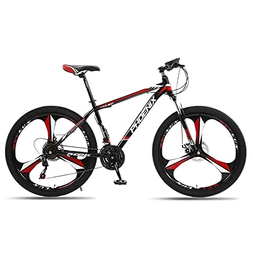 Mountain Bike : Mountain Bikes, Aluminum Alloy Frame Bikes, 21 Speed 26 Inches Spoke Wheels Gearshift, Front and Rear Disc Brakes Bicycle, for Adults