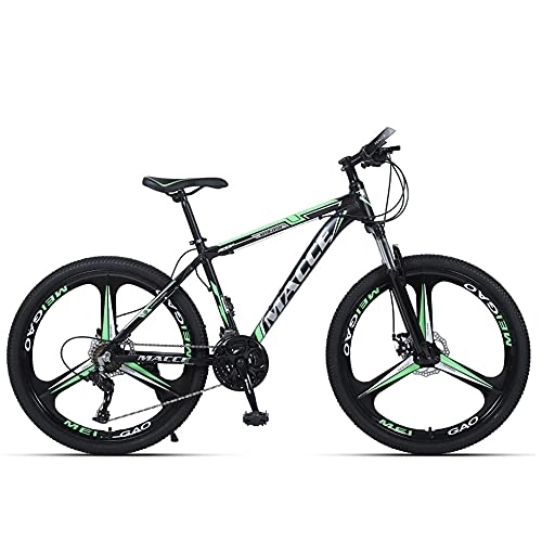 Mountain Bike : Mountain Bikes, Aluminum Alloy Frame Bikes, 30 Speed 26 Inches Spoke Wheels Gearshift, Front and Rear Disc Brakes Bicycle, for Adults