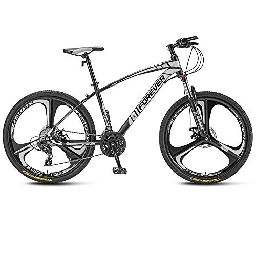 Mountain Bike : Mountain Bikes Bikes for Adults Ladies Bikes High-carbon Steel Mountain Bike, Mountain Bicycle Front Suspension Adjustable Seat, 21 / 24 / 27 / 30 Speed, Universal for Men and Women