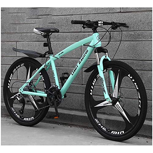 Mountain Bike : MR.SYT Bicycles 26 Inch 21 Speeds, Adult, Mountain Bikes, Mtb Bikes Front Suspension Double Disc Brake, High Carbon Steel Frame