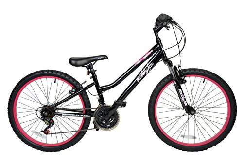 Mountain Bike : Muddyfox Girl Sakura Hardtail 18 Speed Mountain Bike, Black, 24 Inch