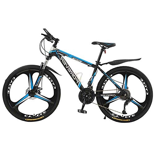 Mountain Bike : MXYPF Mountain Bike For Adult, Lightweight Carbon Steel Frame-Aluminum Alloy Integrated Wheels-24 Speed Transmission-26 Inch Adult Bicycle-Disc Brake