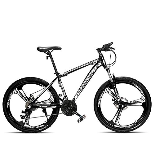 Mountain Bike : MYRCLMY Effect 26 Inch Mountain Bike, MTB, Suitable From 150 Cm, 27 / 30 Speed Gearshift, Fork Suspension, Boys Bike & Men's Bike Variable Speed Bicycle, Black, 27 speed