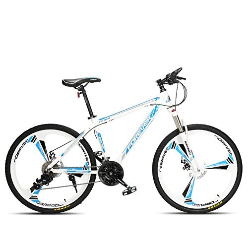 Mountain Bike : MYRCLMY Effect 26 Inch Mountain Bike, MTB, Suitable From 150 Cm, 27 / 30 Speed Gearshift, Fork Suspension, Boys Bike & Men's Bike Variable Speed Bicycle, White, 30 speed