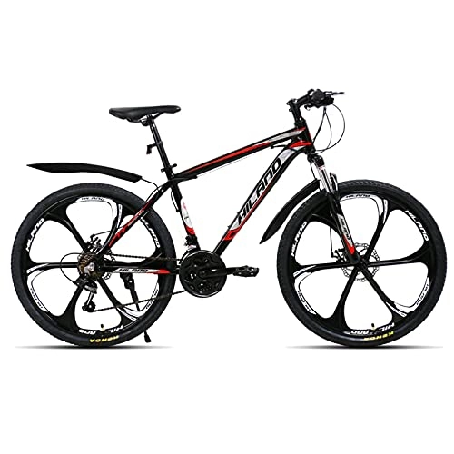 Mountain Bike : N\C HILAND 26 Inch Steel Frame MTB 21 Speed Bicycle Mountain Bike Bicycle With SAIGUAN Shifter And Double Disc Brake