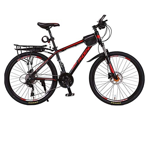 Mountain Bike : NBWE Folding Bicycle Aluminum Alloy Oil Brake Mountain Speed Student Male Adult Travel Bicycle 26 Inch 30 Speed Commuter bicycle