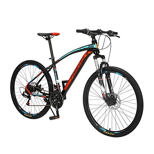 Mountain Bike : NBWE Mountain Bike Aluminum Frame Shock Absorber Disc Brakes for Men and Women Students Bicycle 27 Speed 26 Inch Commuter bicycle