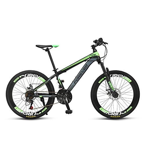 Mountain Bike : NBWE Mountain Bike Youth Student Variable Speed Shock Disc Brakes Bicycle Racing 24 Inch 24 Speed Commuter bicycle