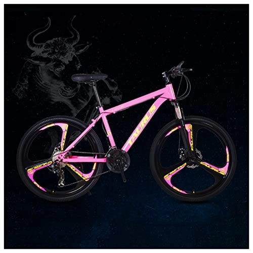 Mountain Bike : NENGGE Mountain Bike 26 Inch Wheels, 27 Speed High Carbon Steel Frame Trail Bicycle with Suspension Multiple Colors Double Disc Brake, Lightweight, 12 Constellations for Men Women Adult, Taurus
