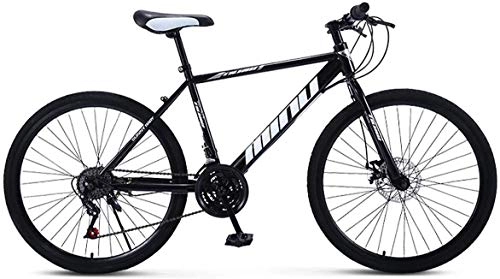 Mountain Bike : NENGGE Mountain Bikes, 30-Speed 26 Inch Hardtail Outroad MTB, Dual Disc Brakes, High Carbon Steel Mens MTB, for Outdoor Adventures