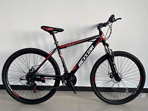 Mountain Bike : New Unisex Mountain Bike For All Ages - 15" 17" 19" Frame Size - Lightweight 21 Gears (Blue - 15")