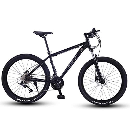 Mountain Bike : NOBRAND Mountain Bikes, 27.5 Inch Big Wheels Hardtail Mountain Bike, Overdrive Aluminum Frame Mountain Trail Bike, Mens Women Bicycle, Silver, 27 Speed Suitable for men and women, cycling and hiking