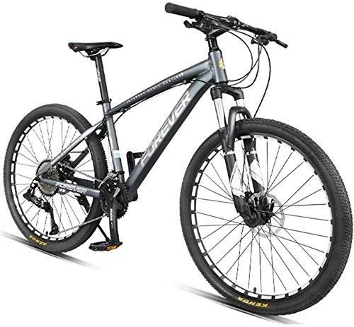 Mountain Bike : Nologo Bicycle 36-Speed Mountain Bikes, Overdrive 26 Inch Full Suspension Aluminum Frame Bicycle, Men's Women Adult Mountain