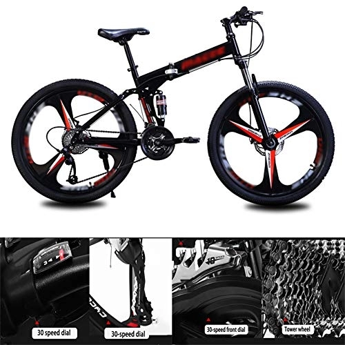 Mountain Bike : NXX Road Mountain Bike Bikes Bicycle For Teens Of Adults Men And Women High Carbon Steel Frame Double Disc Brake (3 knives 24 inches), Black, 21 speed