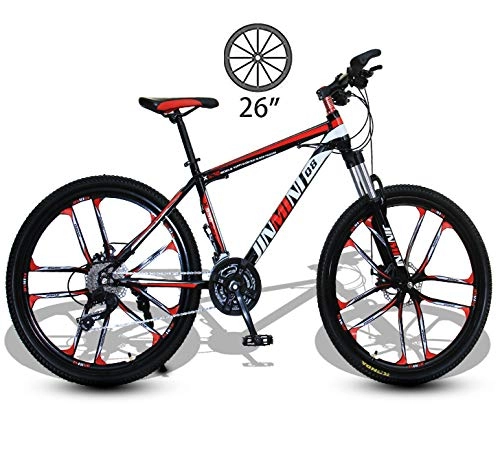 Mountain Bike : NYANGLI Mountain Bike, Girl's Outdoor Carbon Steel Double Brake Bicycle, 26-Inch Student Variable Speed Off-Road Double Shock Sports Cycling, 21 / 24 / 27Speed, A, 24speed