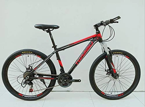 Mountain Bike : Oanzryybz Mountain Bike Shock Absorption 21 Speed Aluminum Alloy Student Bicycle Adult 26 inch Lightweight Flying (Color : Black, Size : 26 inches)