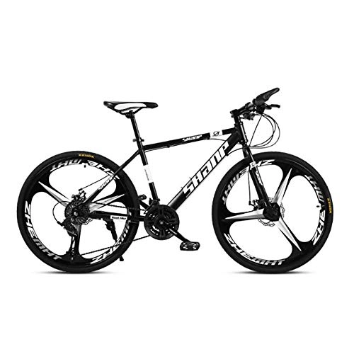 Mountain Bike : Outdecker Bicycle, High-Speed Mountain Bike 26 Inches, 24-Speed Dual Disc Brake Bicycle, for Off-Road, Mountain, Adult Riding, Black