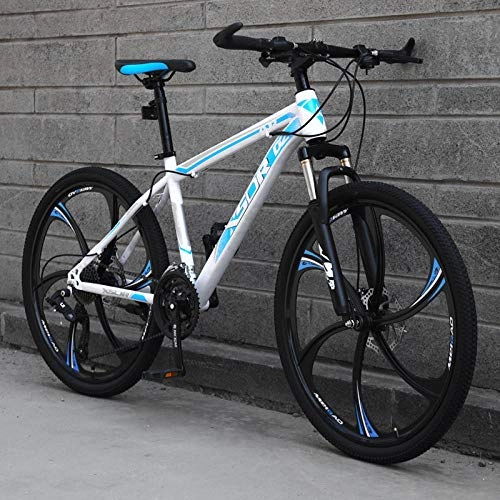 Mountain Bike : PengYuCheng Full suspension mountain bike 24 speed bicycle 26 inch men's mountain bike disc brake city bicycle, fully adjustable front and rear suspension, cross country bicycle q14