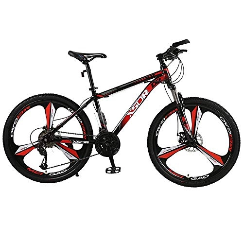 Mountain Bike : PengYuCheng Full suspension mountain folding bicycle 21 speed bicycle 26 inch men's mountain bike disc brake city bicycle, fully adjustable front and rear suspension, off-road bicycle-q1