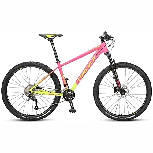 Mountain Bike : PhuNkz 27.5 inch Professional Racing Bike, Mountain Bike for Women Adult Aluminum Alloy Frame 18-Speed Off-Road Variable Speed Bicycle / Pink / 27.5 Inches