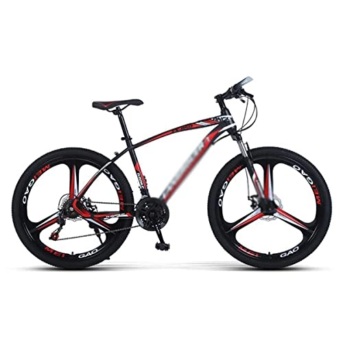 Mountain Bike : Professional Racing Bike, 26 inch Mountain Bike with 21 / 24 / 27-Speeds All-Terrain Bicycle with Dual Disc Brake for Adults Mens Womens / Green / 21 Speed (Color : Red, Size : 21 Speed)