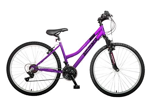 Mountain Bike : Professional Violet 26" Wheel Womens Front Suspension Mountain Bike 16" Frame Purple 21 Speed Low Step Through Frame