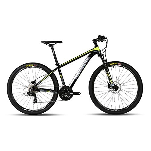 Mountain Bike : PXQ Adults Mountain Bike 26 / 27.5Inch SHIMANO M310-24Speeds Off-road Bicycles with Shock Front Fork and Hydraulic Disc Brake, Ultralight Aluminum Alloy Bike, Yellow1, 27.5"*15.5