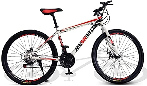 Mountain Bike : Qianglin 24 / 26inch Adult Mountain Bikes, 21-27 Speed Mens Womens Mountain Bicycles, Youth Road Bikes with Disc Brakes and Suspension Forks