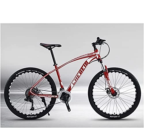 Mountain Bike : Qianglin 24-30 Speed Mountain Bikes for Men and Women, 24-26inch Adult Carbon Steel MTB Bicycles, Full Suspension Road Bikes, Disc Brakes, Multi-Color Options
