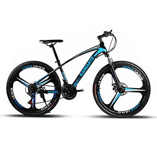 Mountain Bike : Qinmo 26 Inch Mountain Bikes, Men's Dual Disc Brake Hardtail Mountain Bike, Bicycle Adjustable Seat, High-carbon Steel Frame 7-30 Speed (Color : B, Size : 27 speed)