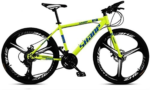 Mountain Bike : QZ 64Inch Mountain Bikes 21 Speed / 24 Speed / 27 Speed / 30 Speed Mountain Bike 26 Inches Wheels Bicycle, Black, White, Red, Yellow, Green 6-11 (Color : E1, Size : 30 speed)