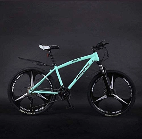 Mountain Bike : QZ Mountain Bike Bicycle, 26 Inch Mountain Bike, PVC And All Aluminum Pedals And Rubber Grip, Aluminum Alloy Frame, Double Disc Brake 6-11 (Color : A, Size : 24 speed)