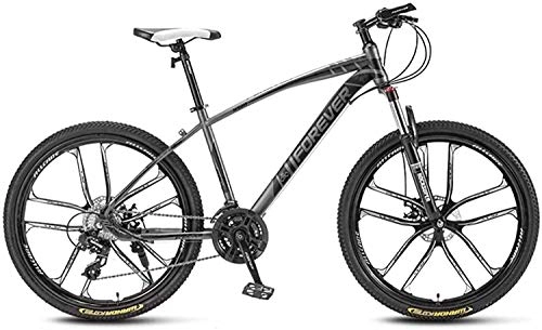 Mountain Bike : QZ Moutain Bike Aluminum Alloy Frame, 33 Speed 26 Inches Wheels Bicycle, Lockable Shock Absorption Front Fork, Off-Road Bicycle For Adult (Color : I)