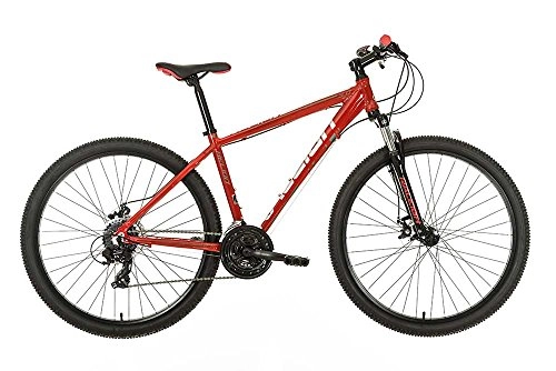 Mountain Bike : Raleigh Men Helion Off Road Hardtail Mechanical Disc Brakes - Red, Size 20