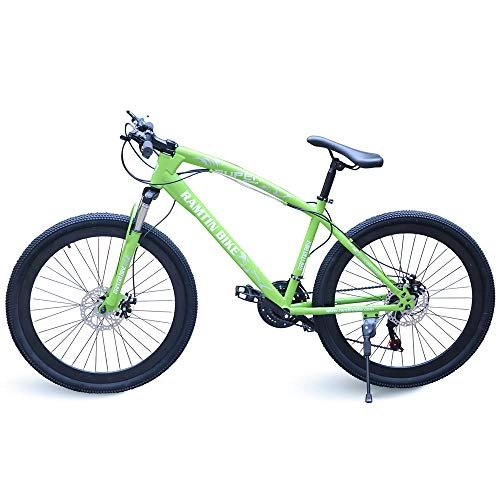 Mountain Bike : ramtin bike 26" green 40mm Rim Bicycle Mountain Cruiser City Road 21S