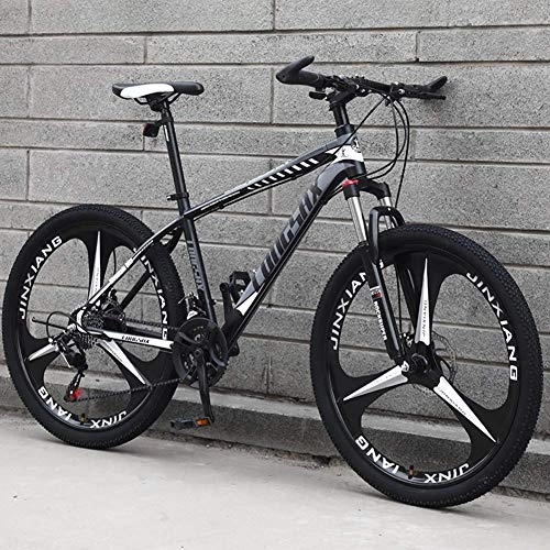 Mountain Bike : Relaxbx Mountain Bike, 24 / 26 Inch Wheels, Carbon Steel Fram, 21 Speeds Front Suspension Mountain Bike, Blue, 26inch