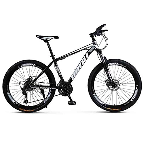 Mountain Bike : Road Bikes Bicycle Mountain Bike Adult Men MTB Light Road Bicycles For Women 24 Inch Wheels Adjustable Speed Double Disc Brake Off-road Bike (Color : Gray, Size : 24 Speed)