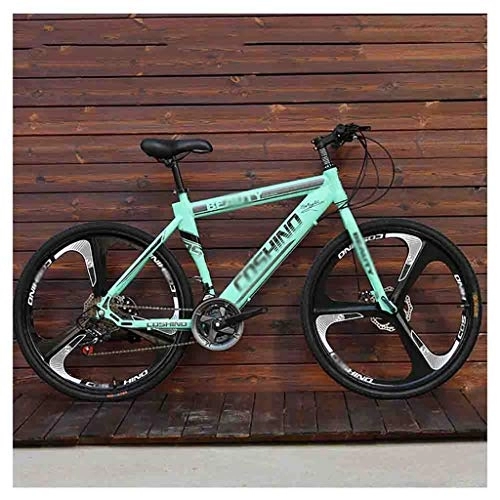 Mountain Bike : Road Bikes Bicycles Adult Mountain Bike Men's MTB Road Bicycle For Womens 24 Inch Wheels Adjustable Double Disc Brake Off-road Bike (Color : Blue, Size : 30 Speed)