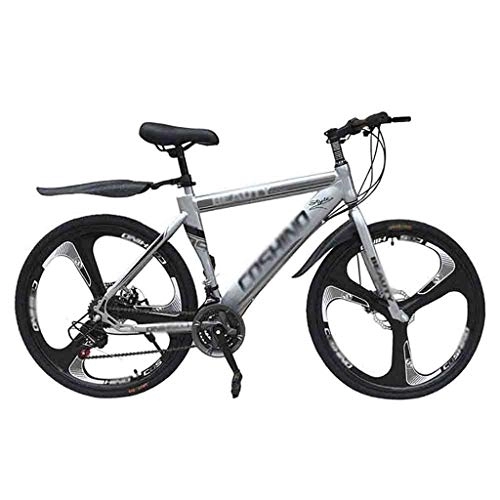 Mountain Bike : Road Bikes Bicycles Adult Mountain Bike Men's MTB Road Bicycle For Womens 26 Inch Wheels Adjustable Double Disc Brake Off-road Bike (Color : Gray, Size : 21 Speed)
