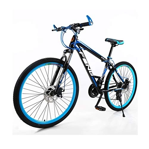 Mountain Bike : Road Bikes Mountain Bike Adult Bicycle Road Men's MTB Bikes 24 Speed Wheels For Womens teens Off-road Bike (Color : Blue, Size : 26in)