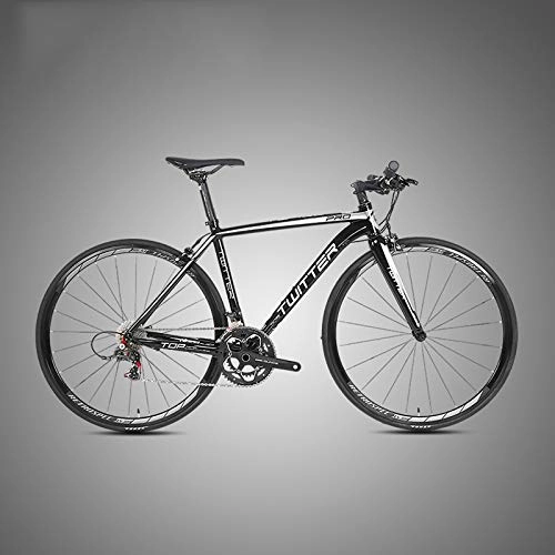 Mountain Bike : RSTJ-Sjap Road Racing Flat-Handle Bicycle, Aluminum Alloy 22 Speed, Male And Female Bicycles, C, The frame is 52cm high