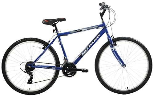 Mountain Bike : Salcano Excel Mens Mountain Bike 26" Wheel 16" Frame Rigid 21 Speed Gears Blue MTB