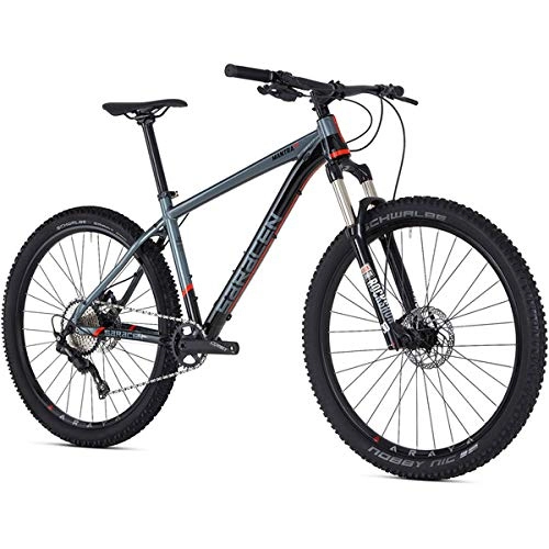Mountain Bike : Saracen 2019 Mens Mantra Black / Grey Hardtail Mountain Bike 17 Inches