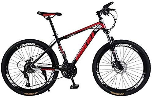 Mountain Bike : sarsh mountain bike adult mountain bike with variable speed 26 inch road bike with variable speed outdoor racing bike bicycle for adults MTB - 21 speeds-Red