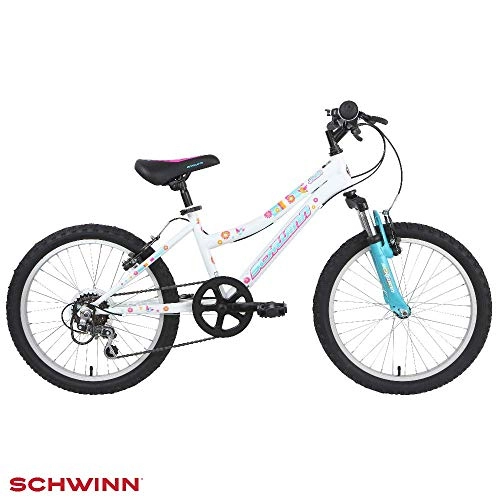 Mountain Bike : Schwinn Girl Shade Kids Bike - White, 20 inch